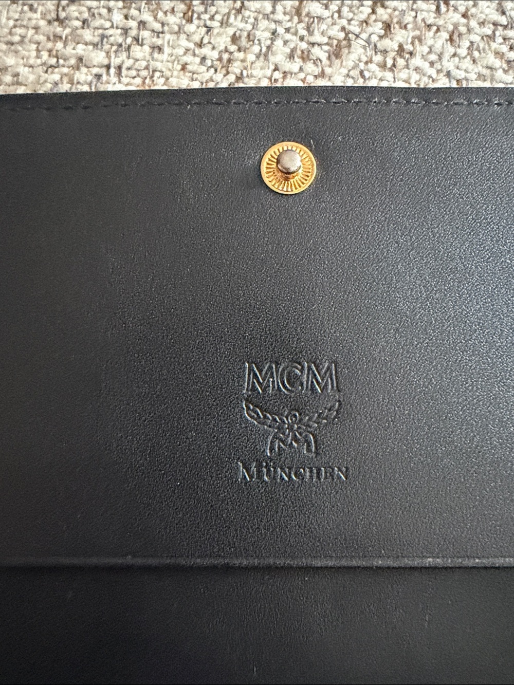MCM Cognac Visetos Continental Wallet with Colorful Stripe Accents - Picture 7 of 11